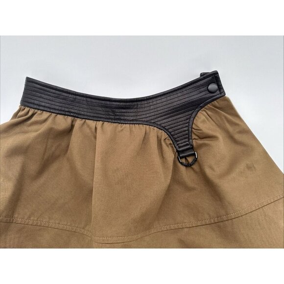 Sea Plus C+ impress skirt, golden brown, small,vegan leather, lined, fairy core - Picture 14 of 16